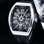 Franck Muller V45 SC DT Silver steel case Diameter 54mm watch